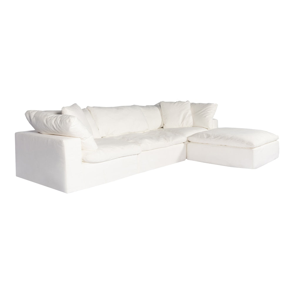 Moes Home - Clay Lounge Modular Sectional Livesmart in Fabric Cream - YJ-1008-05 veiw 2