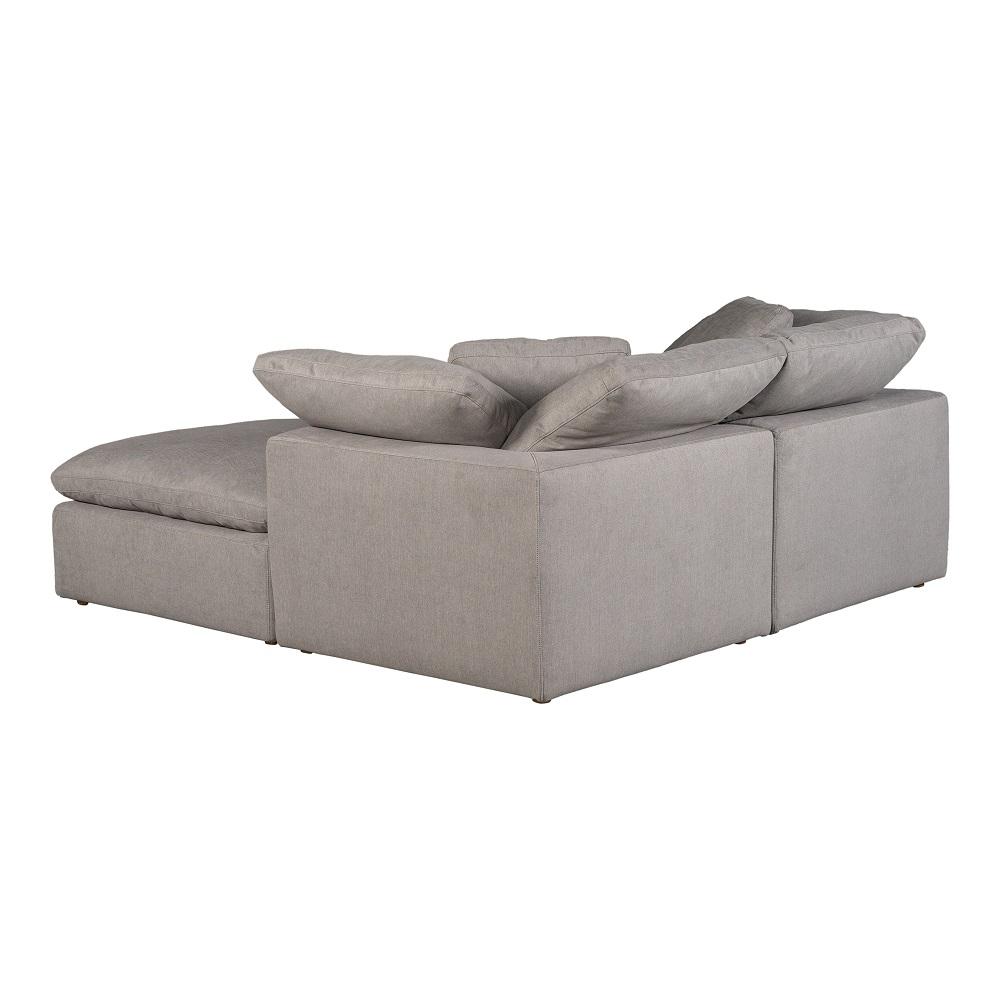Moes Home - Clay Nook Modular Sectional Livesmart Fabric in Light Grey - YJ-1009-29 veiw 4