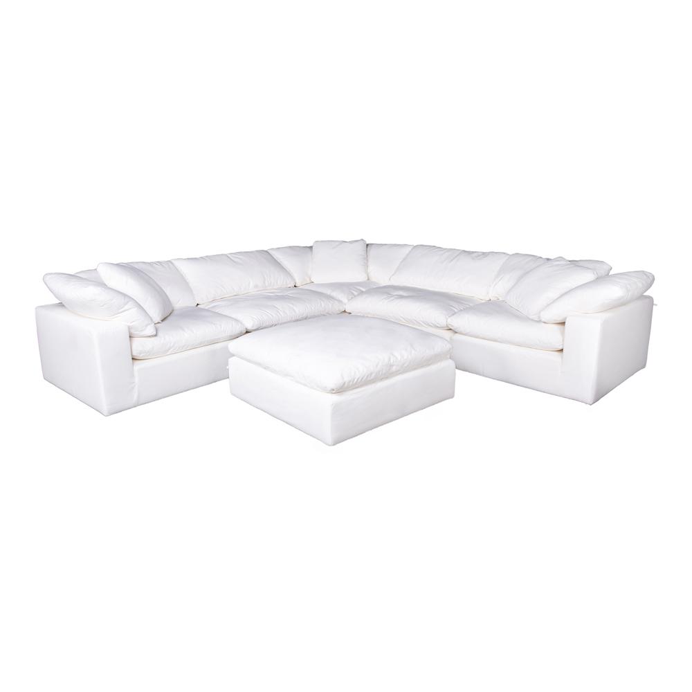 Moes Home - Clay Ottoman Livesmart Fabric Cream - YJ-1002-05 veiw 6