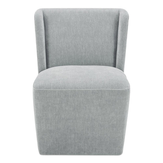 Moes Home - Cormac Rolling Dining Chair Slate Green - KQ-1035-16-USA view 2