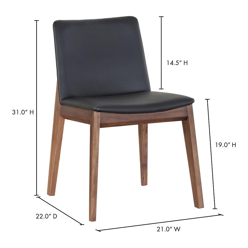 Moes Home - Deco Dining Chair in Black Pvc (Set of 2) - BC-1016-48 veiw 5