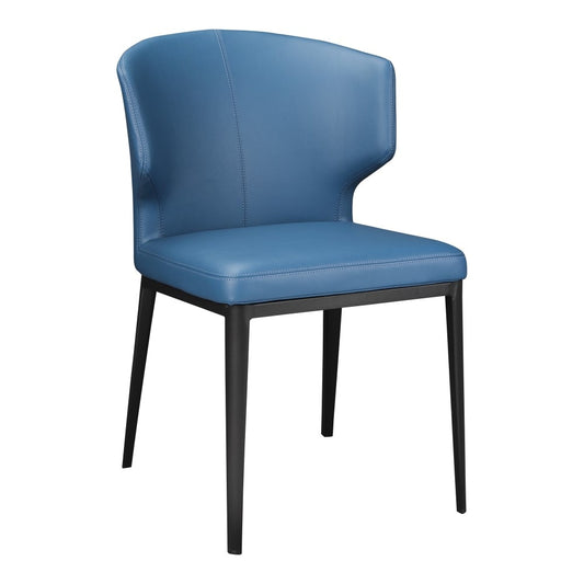Moes Home - Delaney Side Chair Steel in Blue (Set of 2) - EJ-1018-28 veiw 2