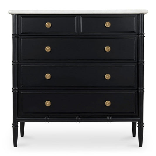 Moes Home - Eleanor 5 Drawer Chest Black - RP-1060-02 view 2