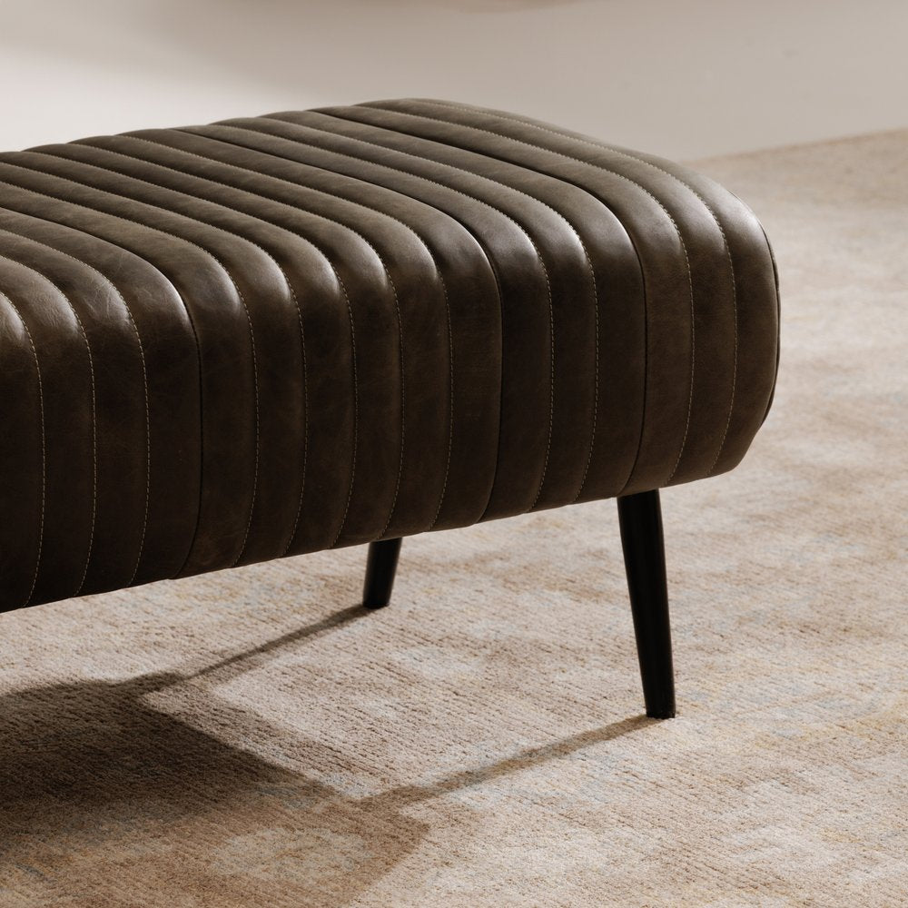 Moes Home - Endora Bench Charred Olive - PK-1105-16 view 7