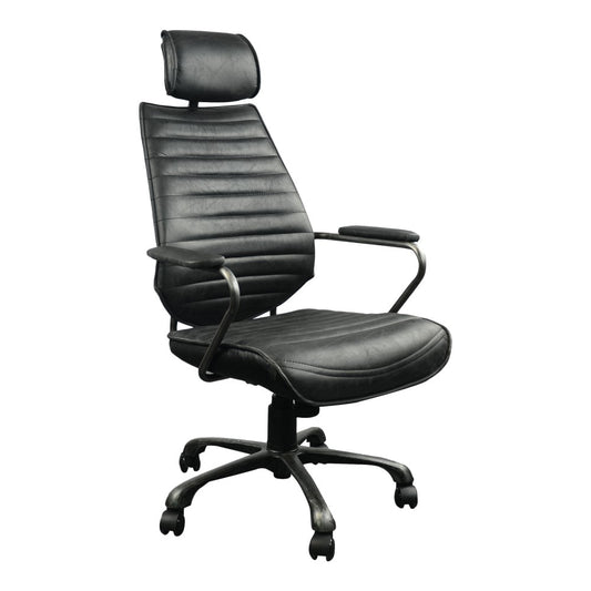 Moes Home - Executive Office Chair in Black - PK-1081-02 veiw 2