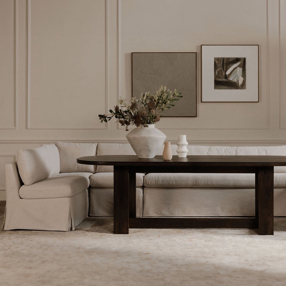 Moes Home - Fable Slipcover Dining Banquette L-Shape Beige 100.5 in. - OA-1068-34 view 10