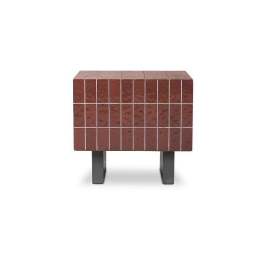 Moes Home - Farren Outdoor Side Table Brown - SC-1007-03 view 2