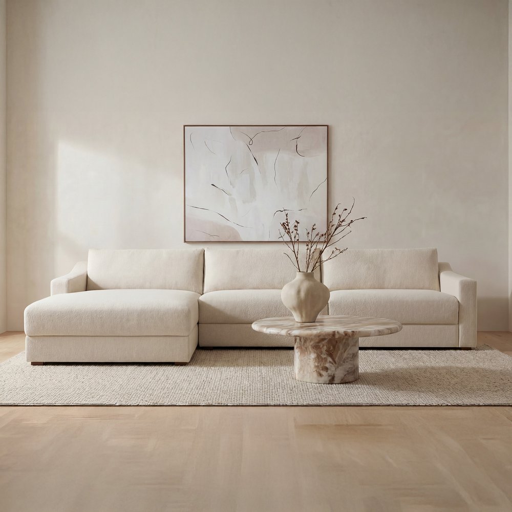 Moes Home - Farrow Sectional Flecked Oat Left - FO-1058-05-L-0 view 8