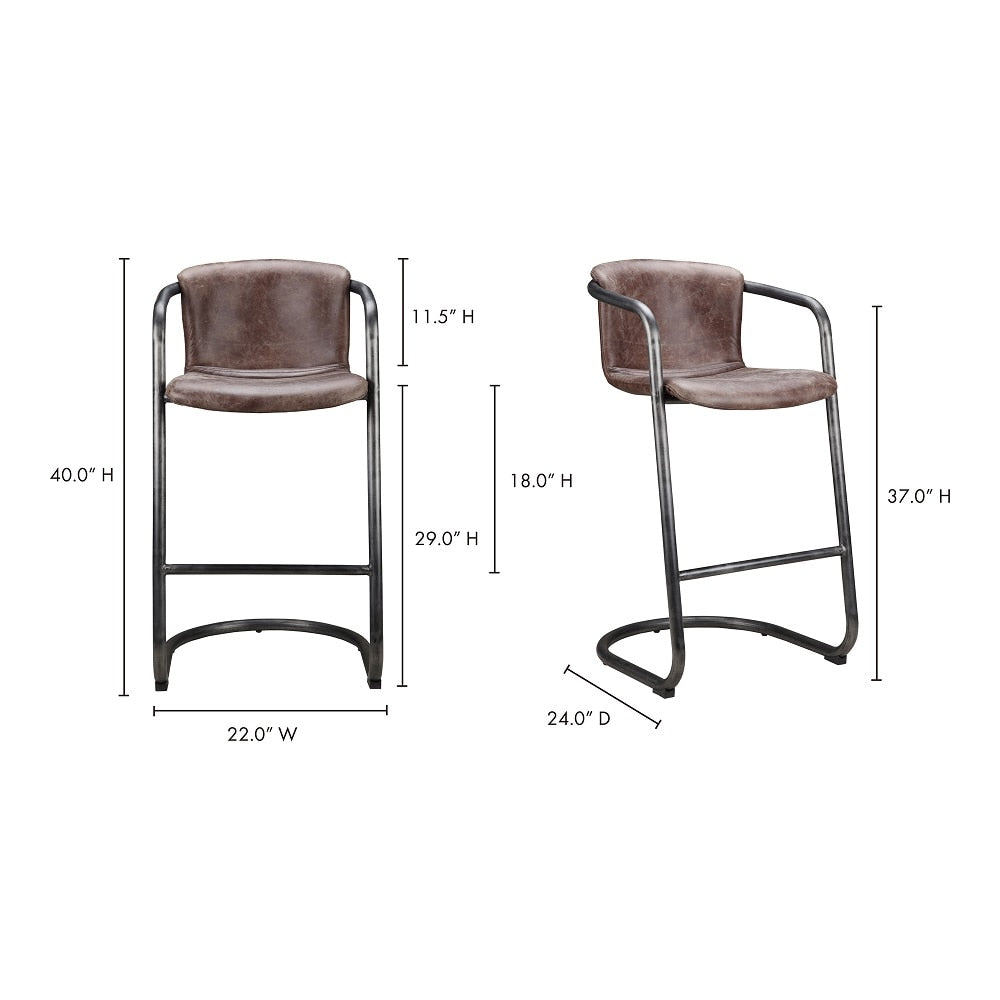Moes Home - Freeman Barstool in Light Brown (Set of 2) - PK-1060-03 veiw 4