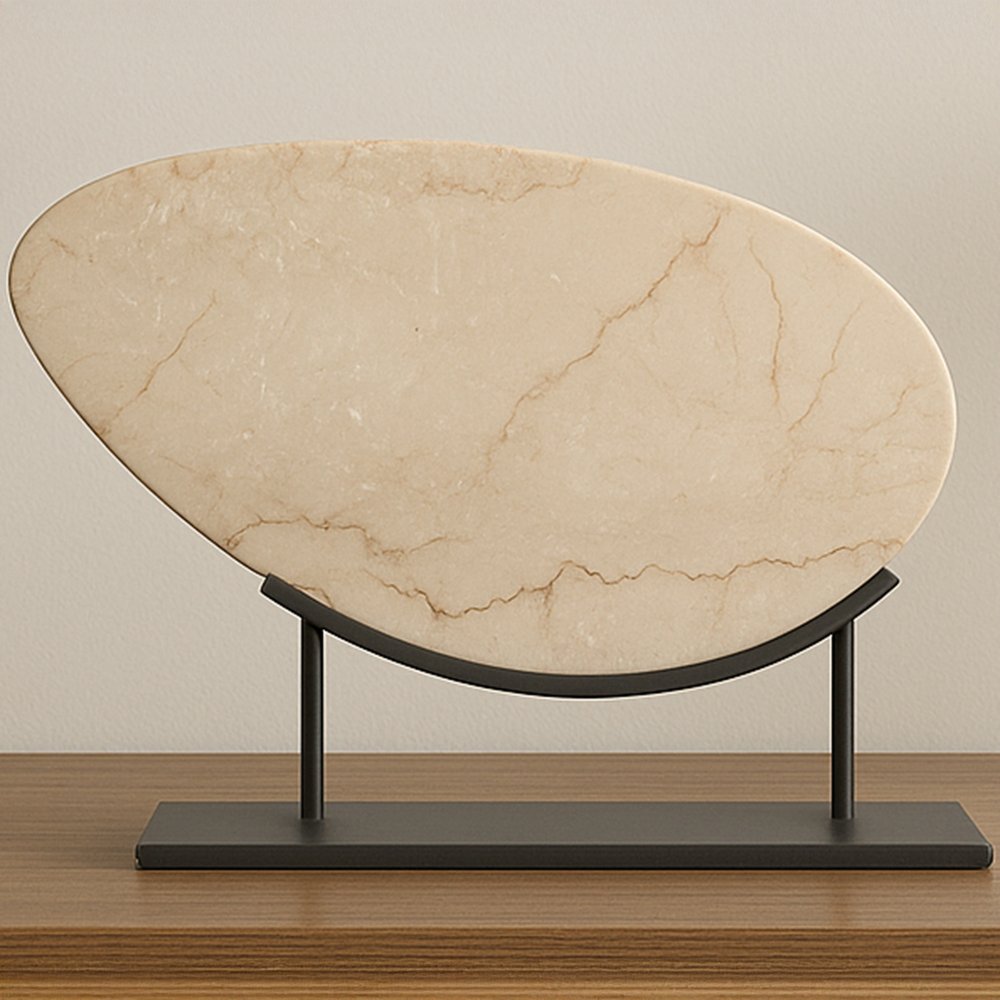 Moes Home - Galen Sculpture Botticino Beige Marble - PJ-1025-34 view 6