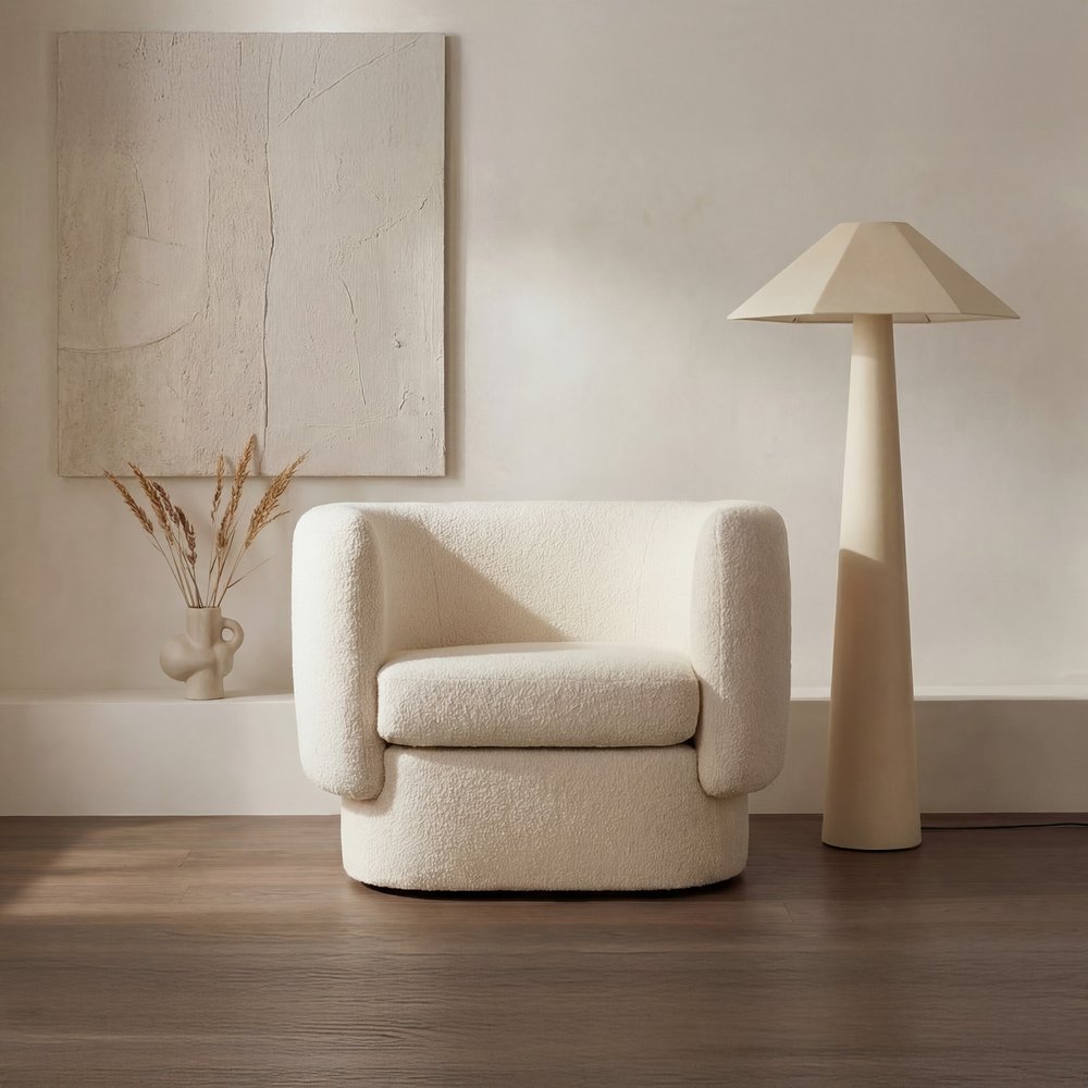 Moes Home - Gigi Floor Lamp Cream - OD-1033-05-0 view 4