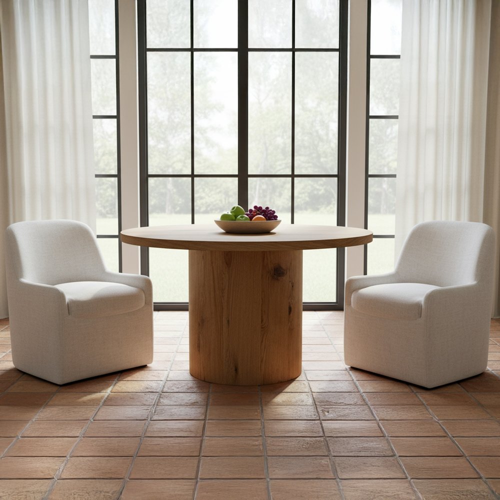 Moes Home - Hansen Dining Table Rustic Oak - QO-1021-24-0 view 5