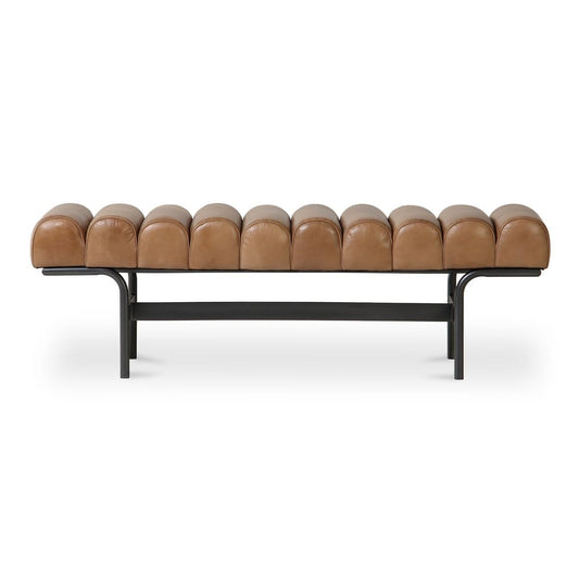 Moes Home - Harrison Bench Tan - QN-1031-03 view 2