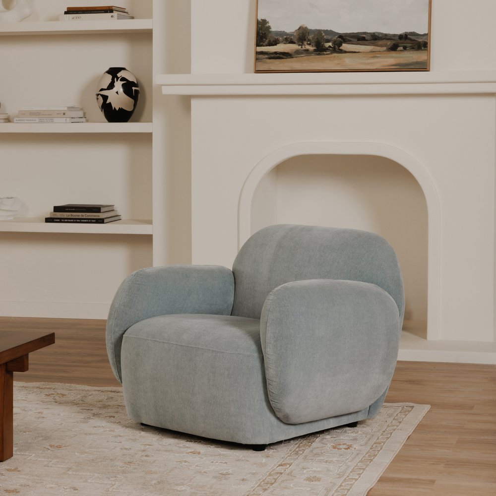 Moes Home - Hazel Lounge Chair Light Blue - OA-1043-45 view 9