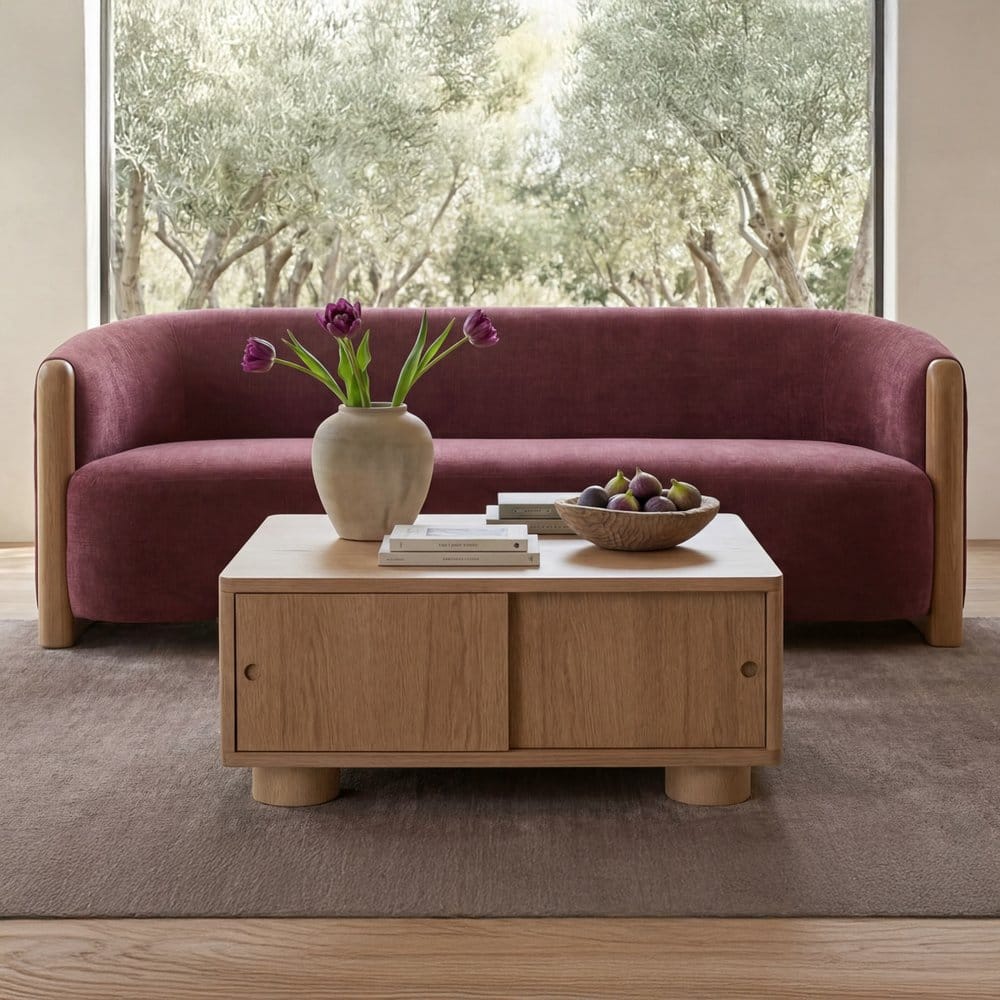 Moes Home - Hobbs Storage Coffee Table Natural - HN-1011-24 view 9