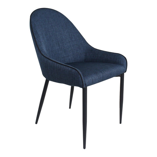 Moes Home - Lapis Dining Chair Dark in Blue (Set of 2) - UU-1001-26 veiw 2