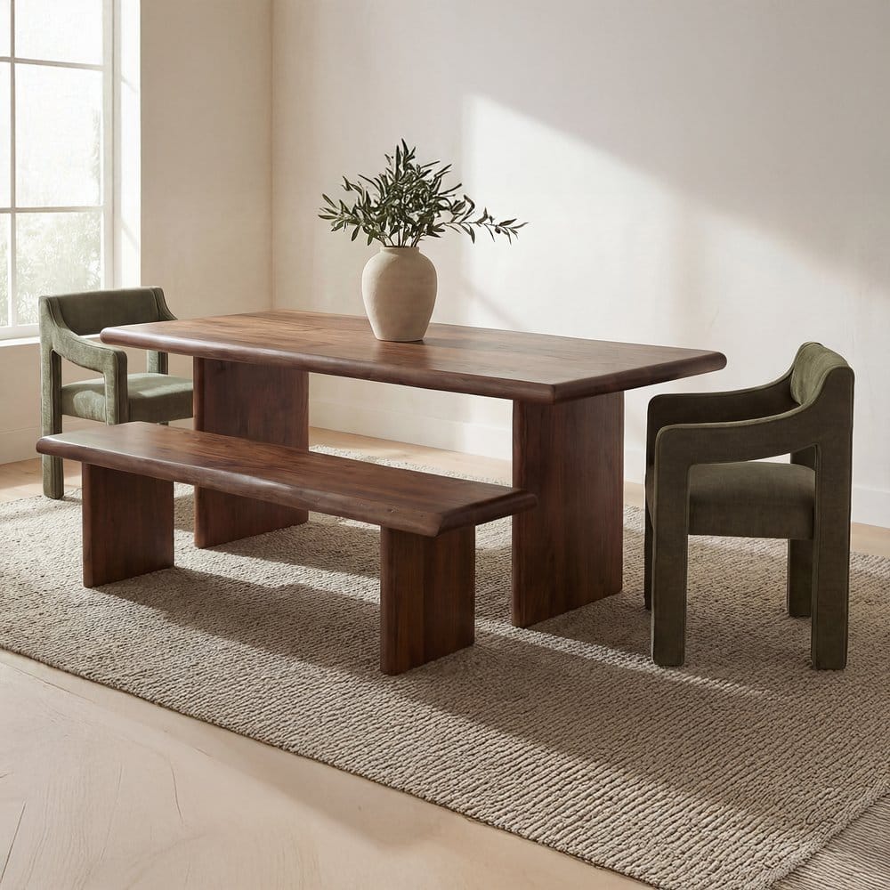 Moes Home - Lila Dining Bench Small Brown - BB-1038-03-0 view 9