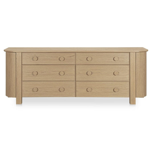 Moes Home - Loren 6 Drawer Dresser Natural - EF-1018-24 view 2
