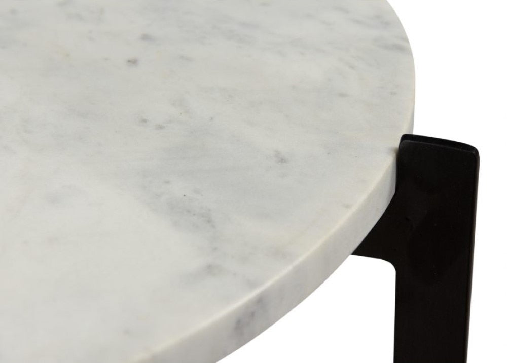 Moes Home - Melanie Accent Table in White Marble - IK-1018-18 veiw 4