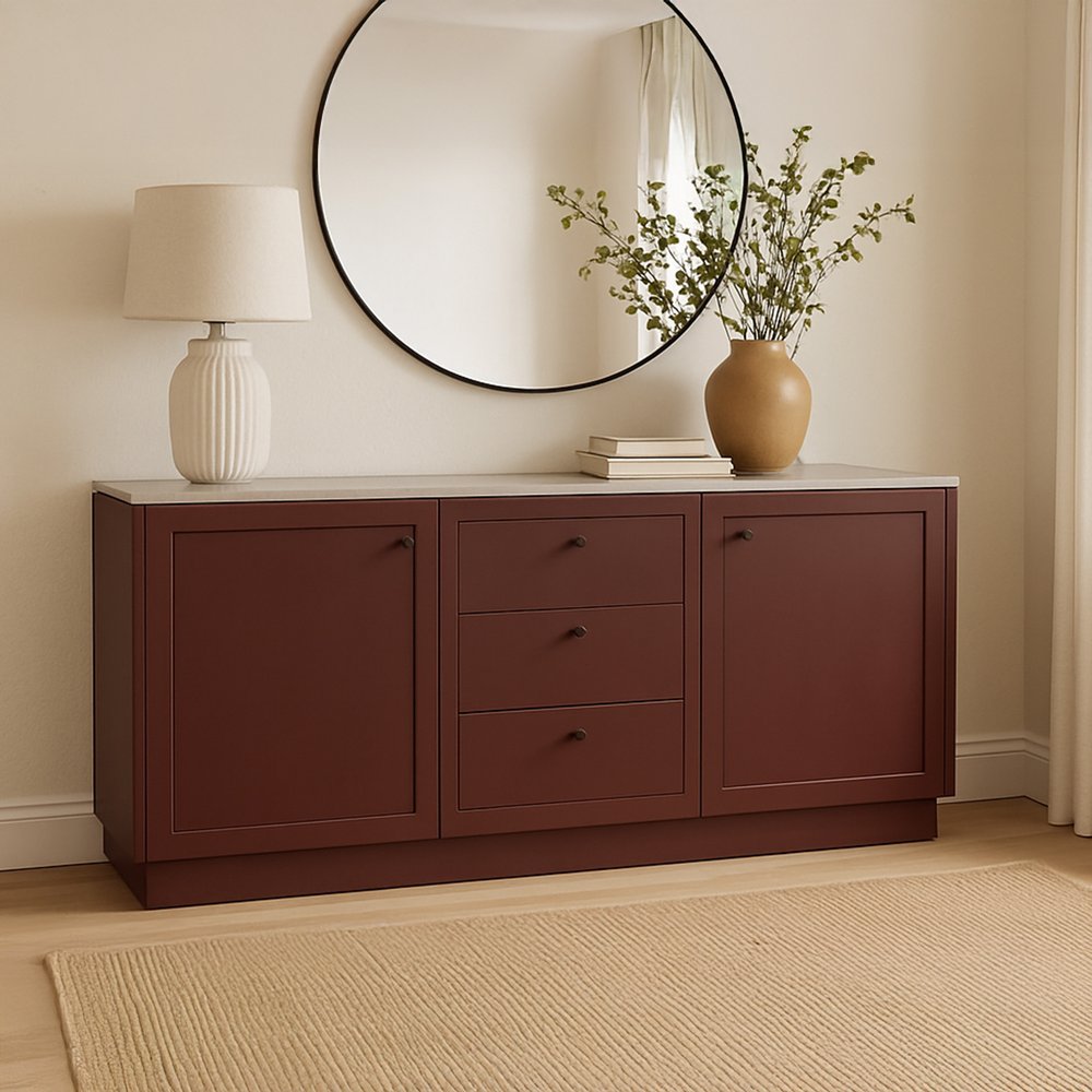 Moes Home - Nadine Sideboard Deep Burgundy - RP-1073-22 view 10
