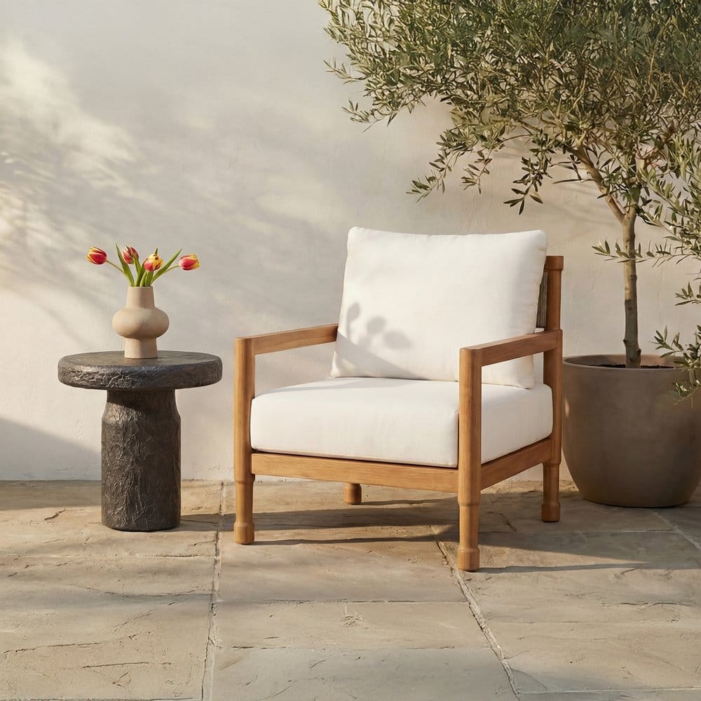 Moes Home - Nia Outdoor Side Table Charcoal - SC-1008-07 view 6