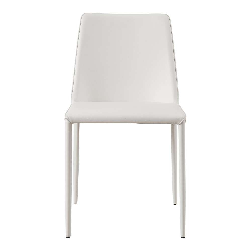Moes Home - Nora Pu Dining Chair White (Set of 2) - YM-1004-18 veiw 1