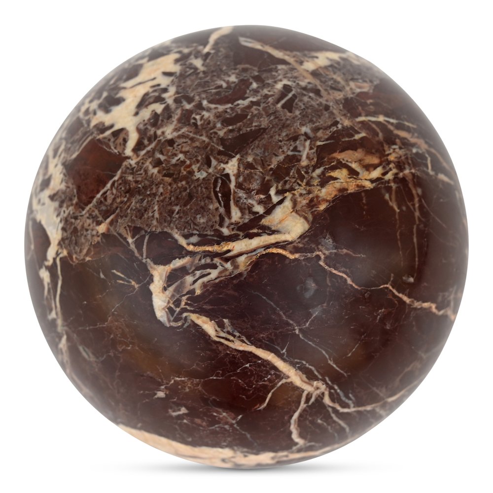 Moes Home - Odessa Sphere Tabletop Accent Red Levanto Marble - GZ-1173-22 view 5