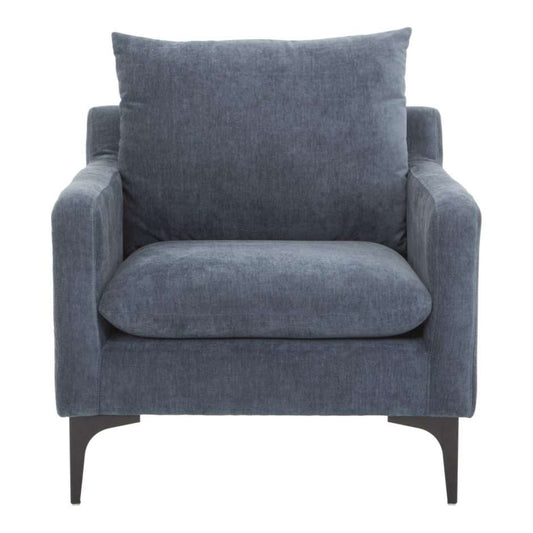 Moes Home - Paris Arm Chair in Blue - JM-1010-26 veiw 2