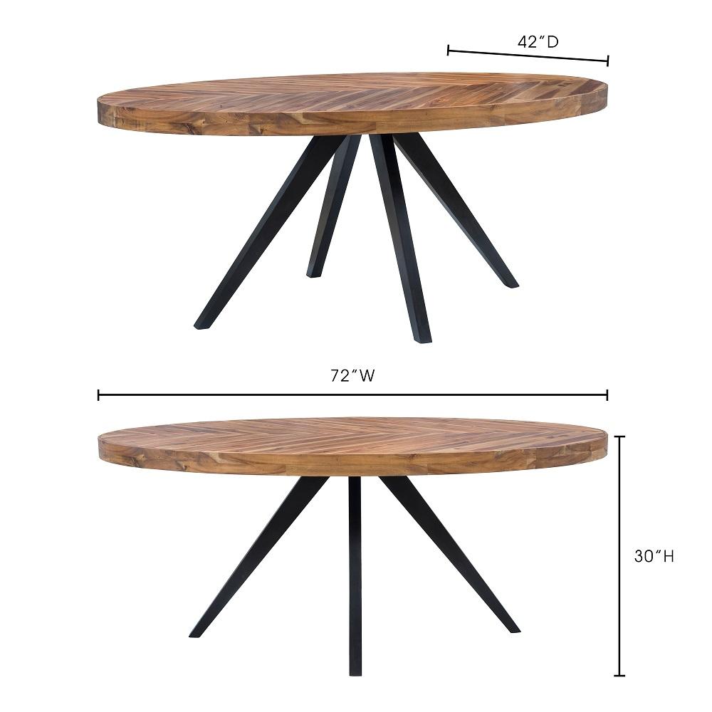 Moes Home - Parq Oval Dining Table - TL-1019-14 veiw 7