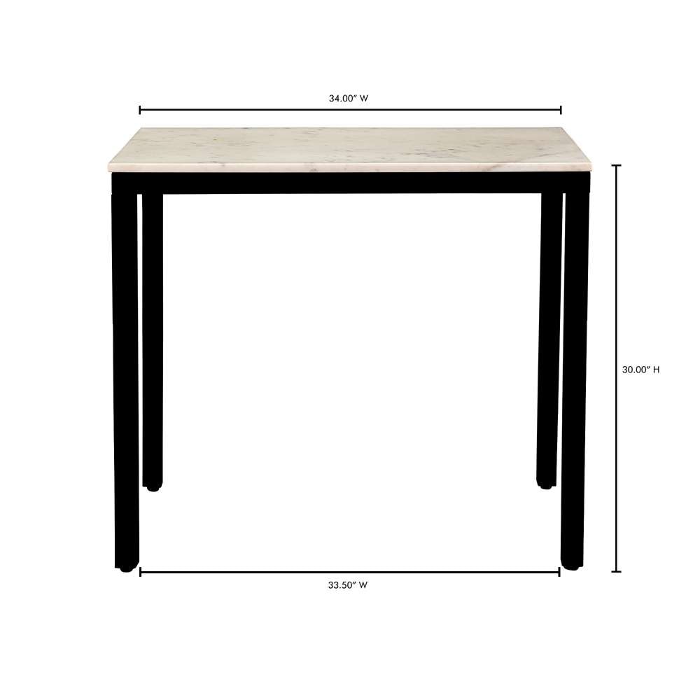 Moes Home - Parson Mini Desk White Marble - KY-1025-02-0 veiw 10