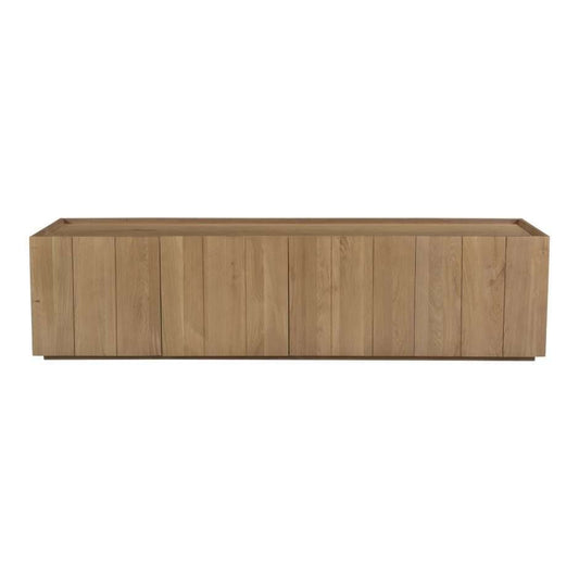 Moes Home - Plank Media Cabinet in Natural Oak - RP-1021-24 veiw 2
