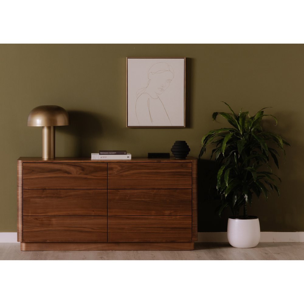 Moes Home - Round Off Dresser Walnut Brown - YR-1003-03 view 10