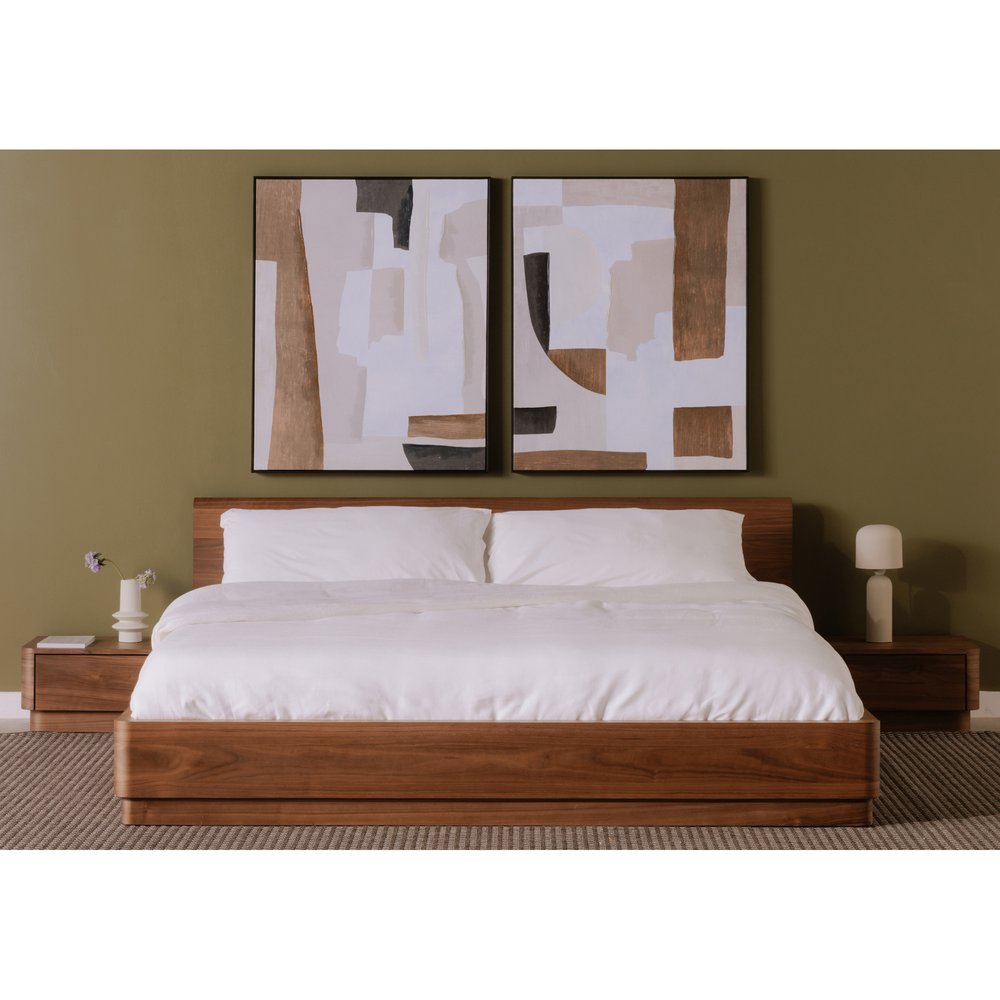 Moes Home - Round Off King Bed Walnut Brown - YR-1006-03-0 view 12