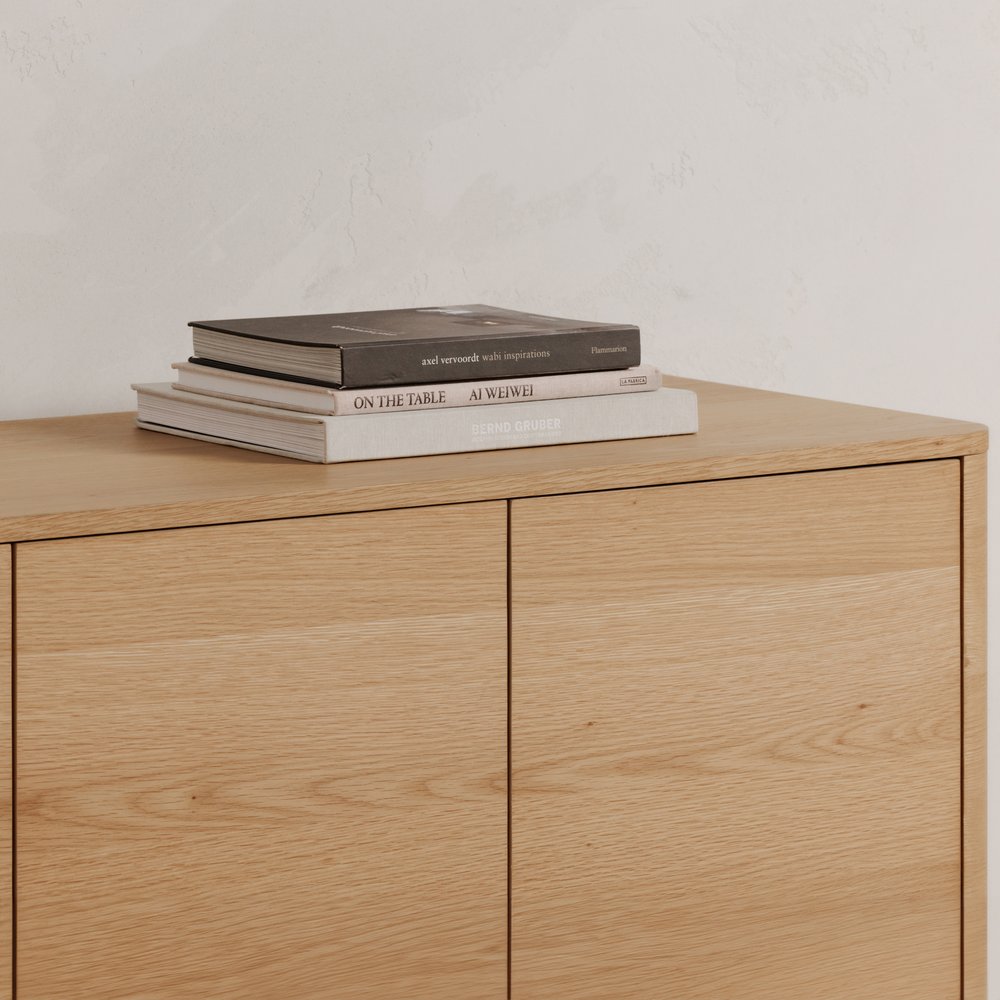 Moes Home - Round Off Sideboard Natural Oak - YR-1008-24 view 11