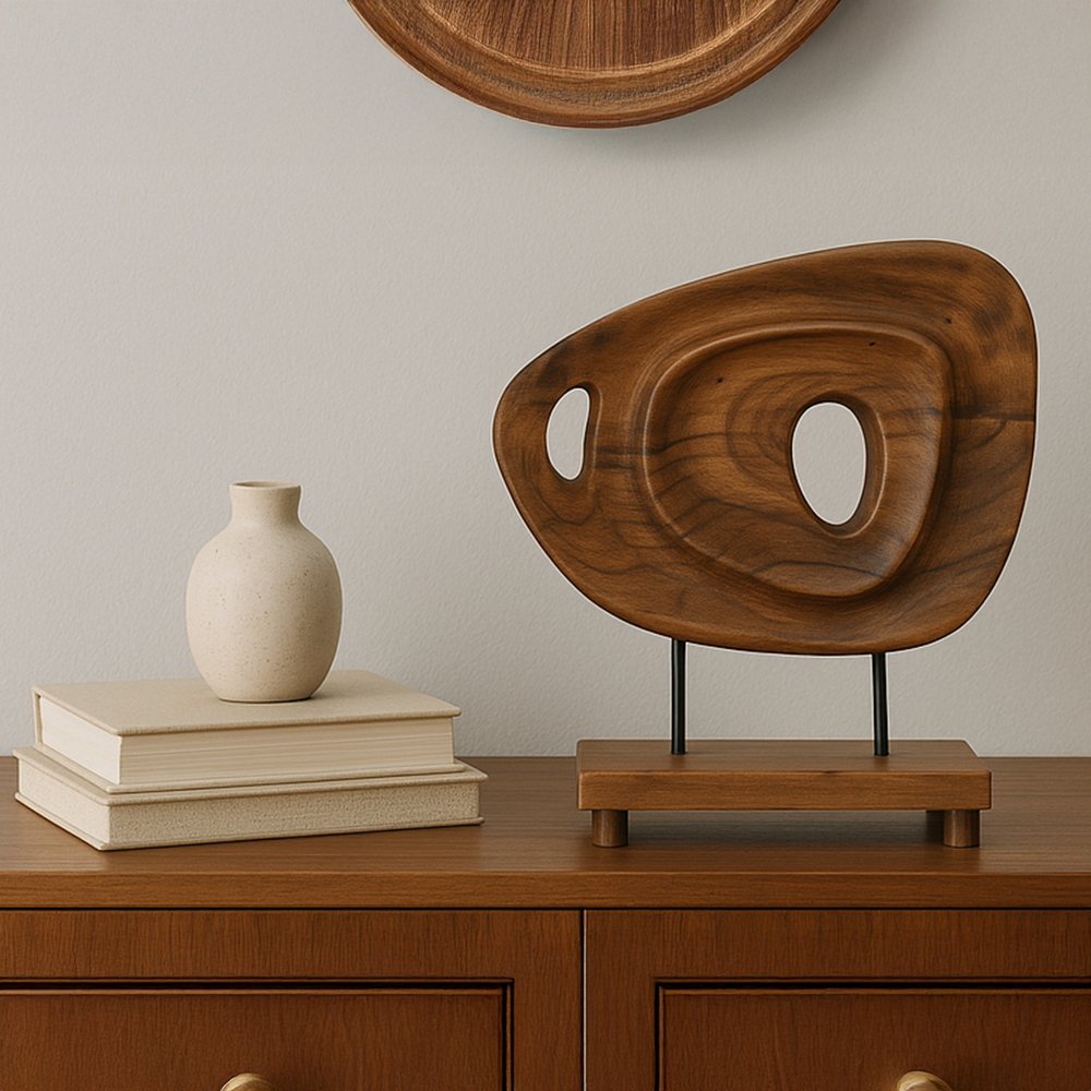 Moes Home - Saddler Sculpture Natural Acacia - DD-1054-03 view 6