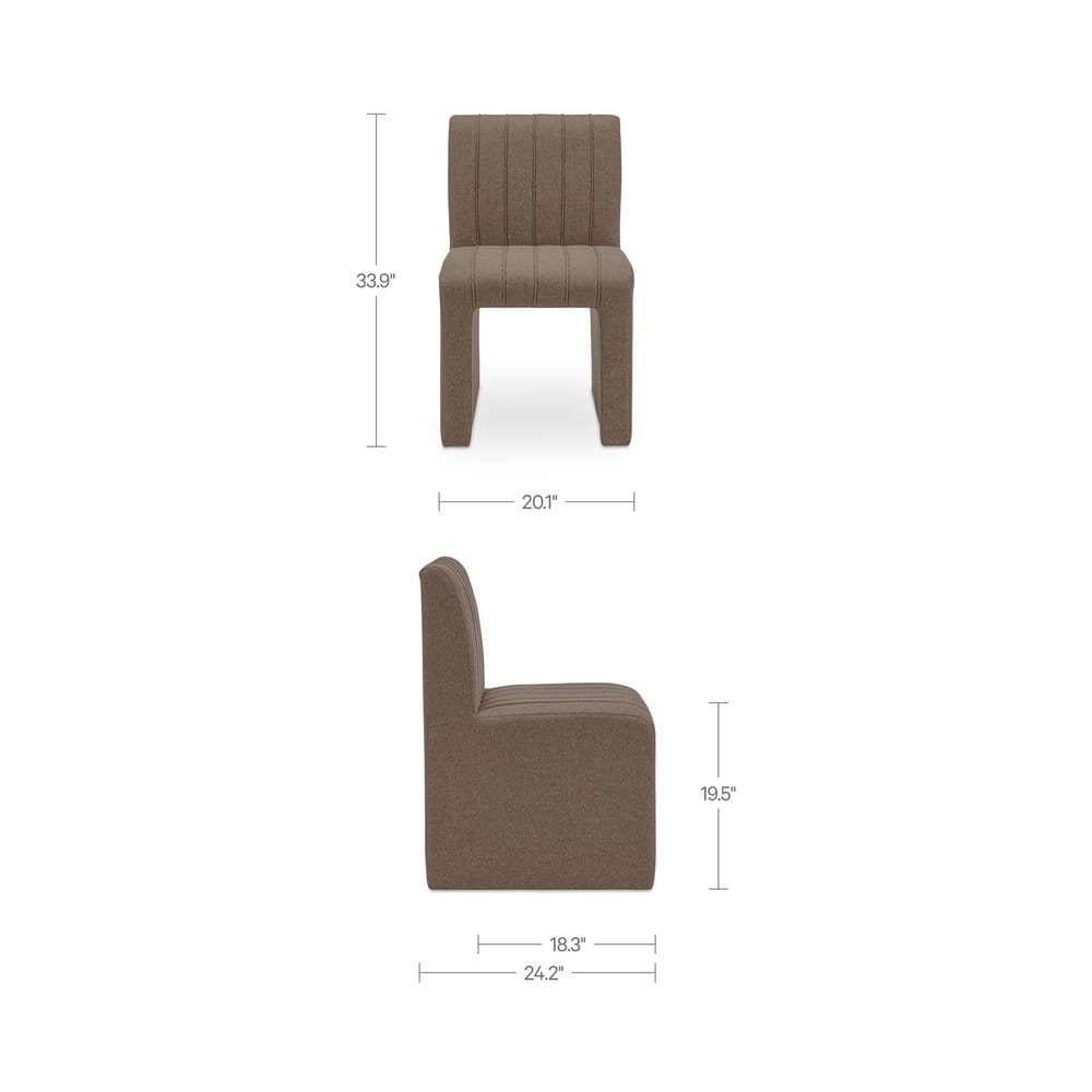 Moes Home - Sally Dining Chair Light Brown - YM-1025-21 view 11