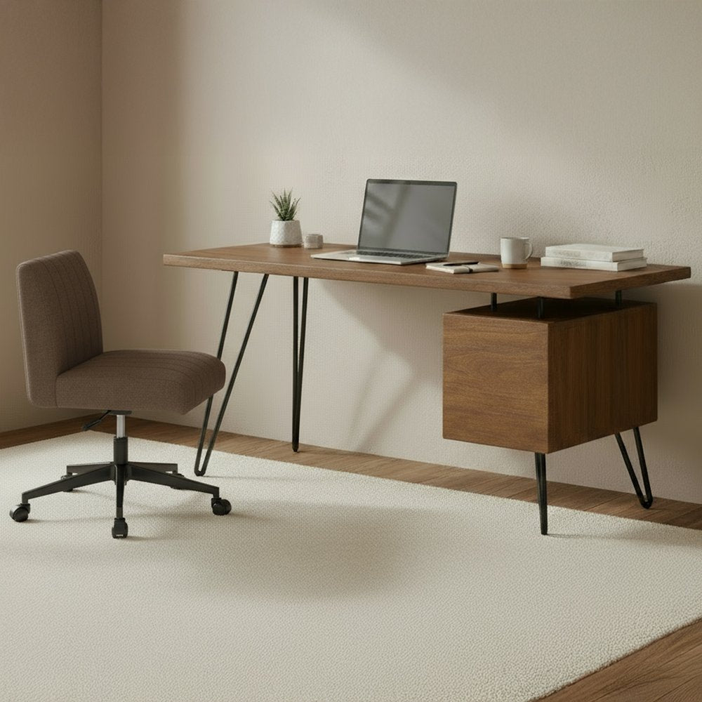 Moes Home - Sally Office Chair Light Brown - YM-1026-21 view 8