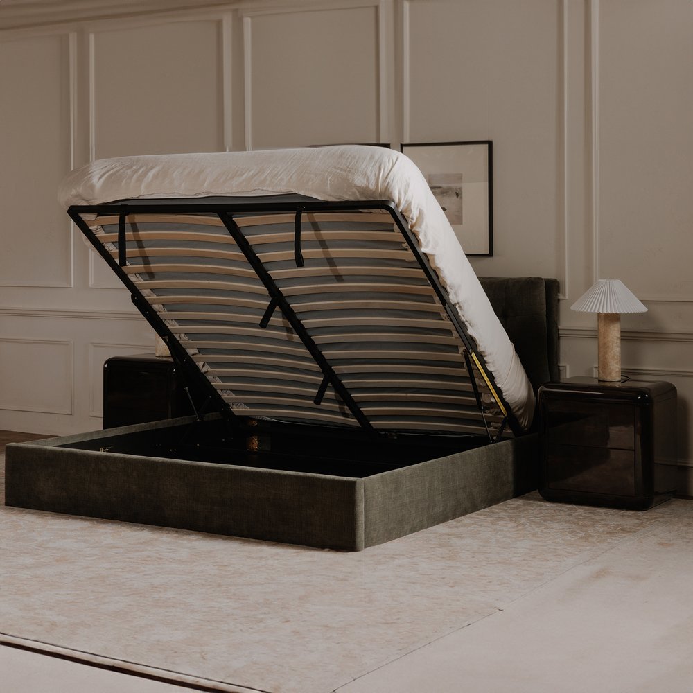 Moes Home - Sebastion King Storage Bed Green - RN-1154-27-0 view 10