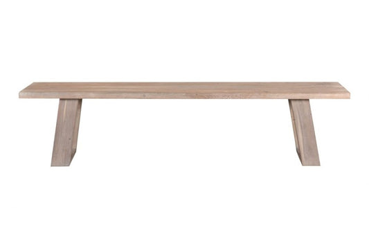 Moes Home - Tanya Bench in Light White - VE-1077-29-0 veiw 2