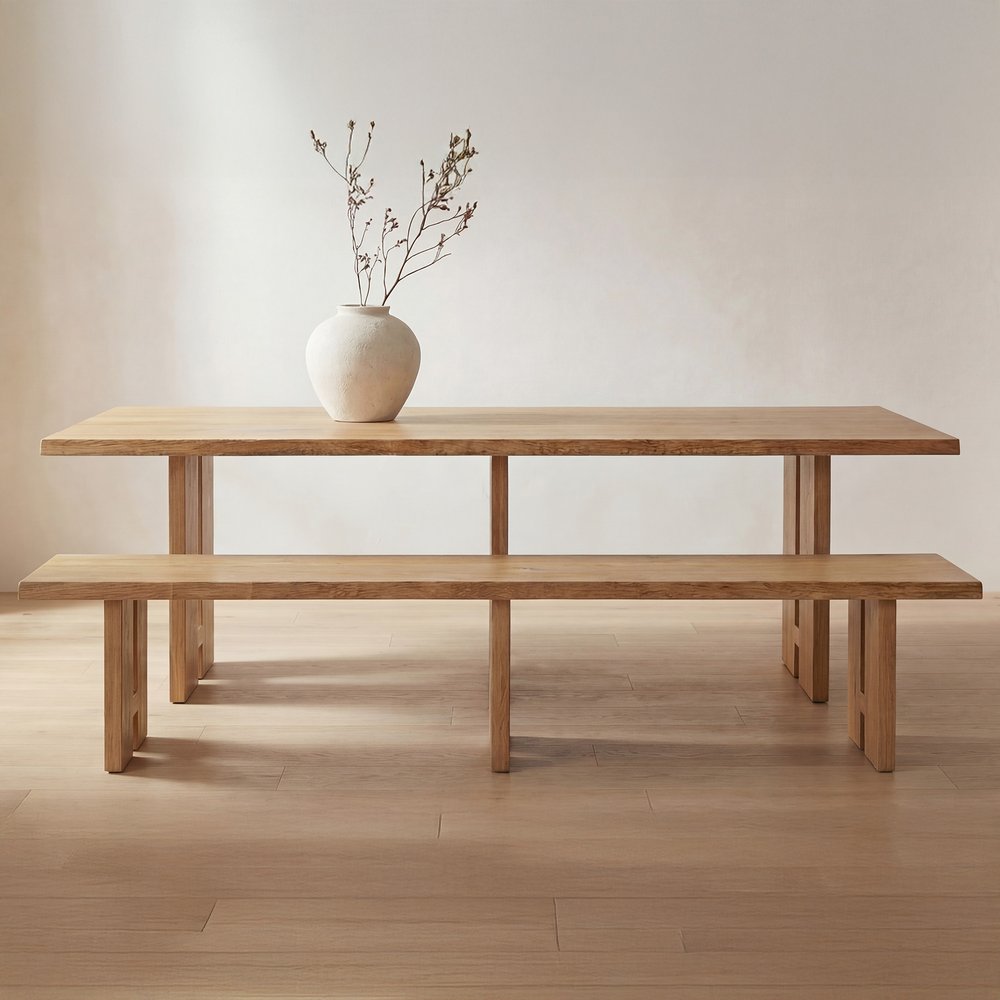 Moes Home - Tessa Dining Bench Natural - QM-1010-24-0 view 7
