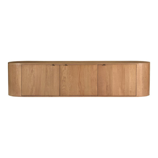 Moes Home - Theo Media Bench Natural - RP-1054-24 view 2