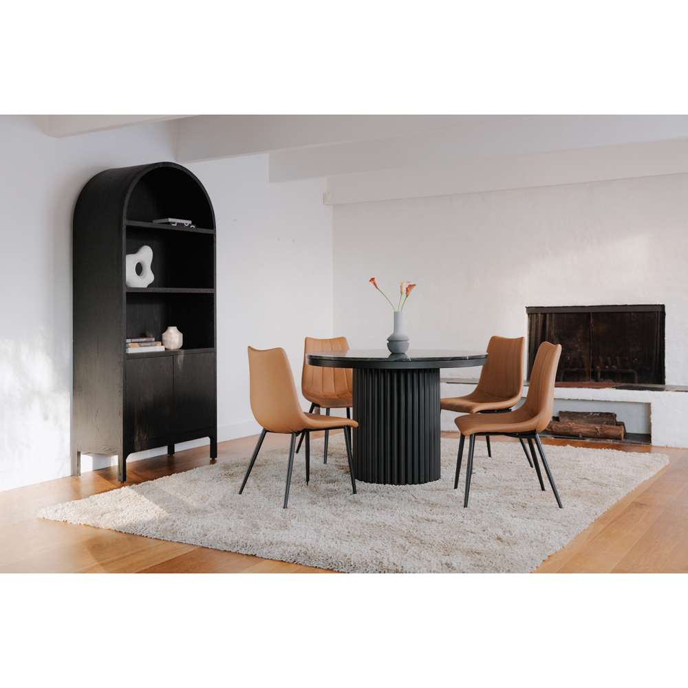 Moes Home - Tower Dining Table Black Marble - JD-1034-02-0 veiw 7