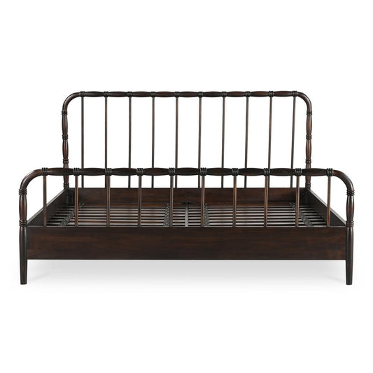 Moes Home - Vivian Queen Bed Dark Brown - VE-1129-20-0 view 2