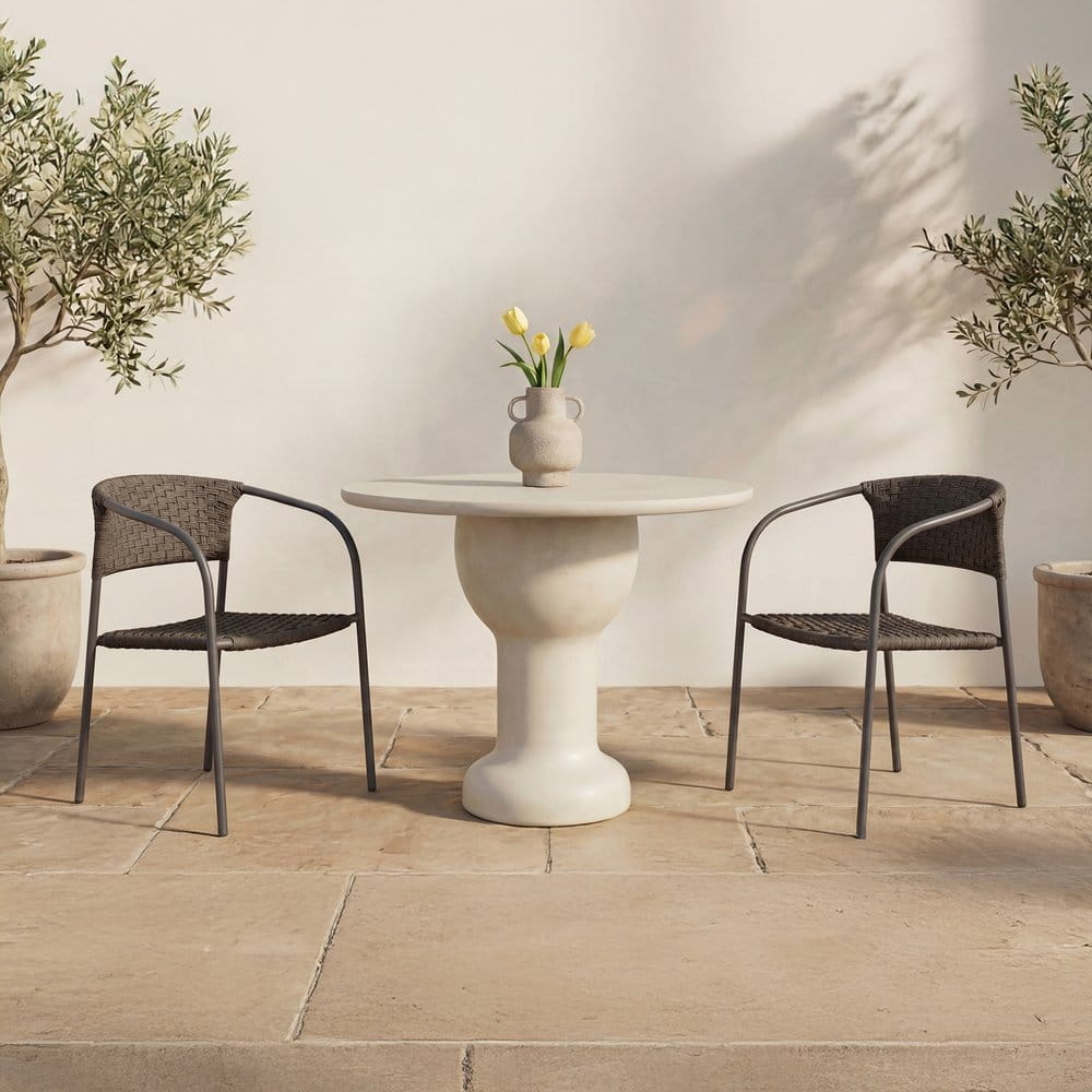 Moes Home - Zola Outdoor Dining Chair Dark Brown-Set of 2 - GE-1009-20 view 10