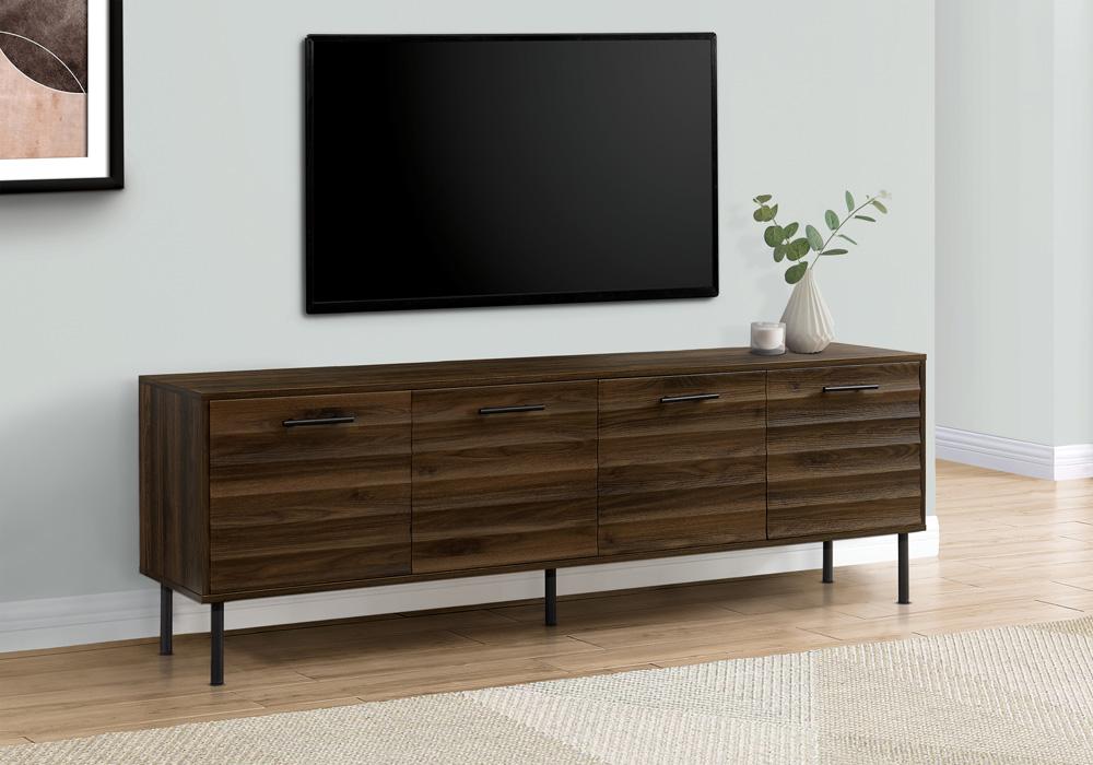 Monarch Specialties - 72 Inch Tv Stand in Brown,Black - I 2727 veiw 2