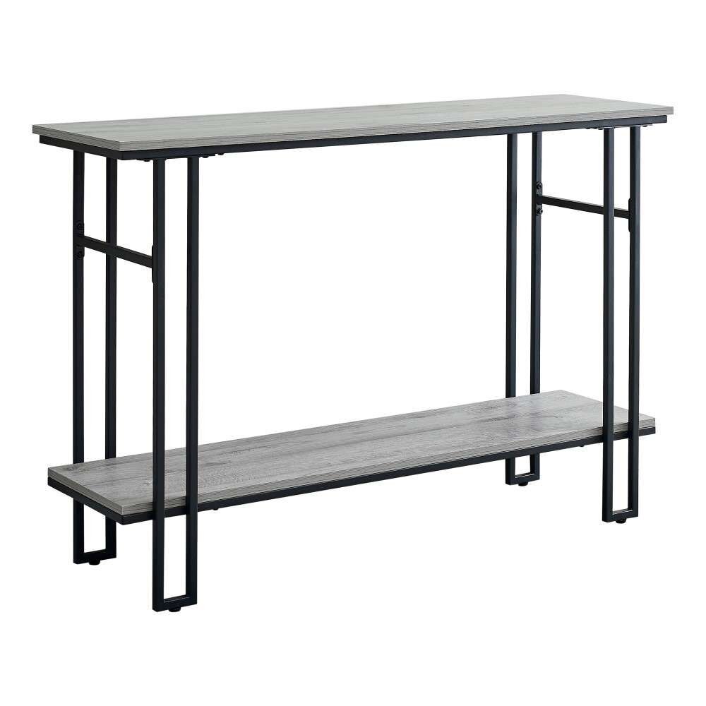 Monarch Specialties - Accent Table, Console, Entryway, Narrow, Sofa, Living Room, Bedroom, Metal, Laminate, Grey, Black, Contemporary, Modern - I-3576 veiw 1