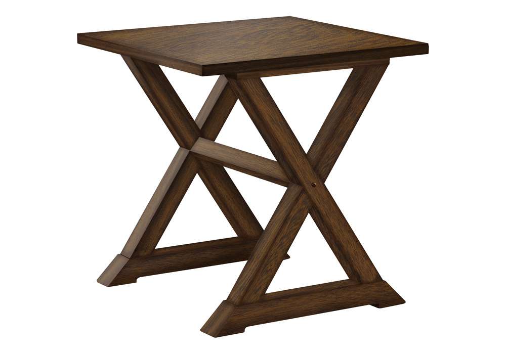 Monarch Specialties - Accent Table, End, Side Table, Square, Nightstand, Bedroom, Lamp, Brown Veneer, Transitional - I 3988 veiw 1
