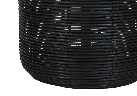 Monarch Specialties - Lighting, 23inH, Table Lamp, Black Rattan, Ivory / Cream Shade, Modern - I 9734 veiw 2