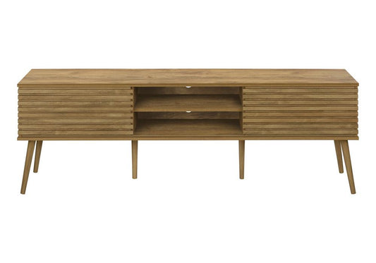 Monarch Specialties - Tv Stand, 72 Inch, Cabinet, Console, Storage Shelves, Walnut Laminate, Contemporary, Modern - I-2784 view 2