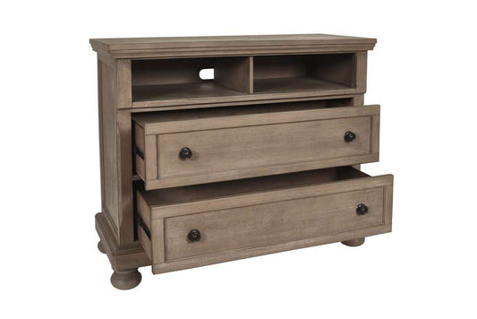 New Classic Furniture - Allegra Media Console-Pewter - B2159-078 veiw 2